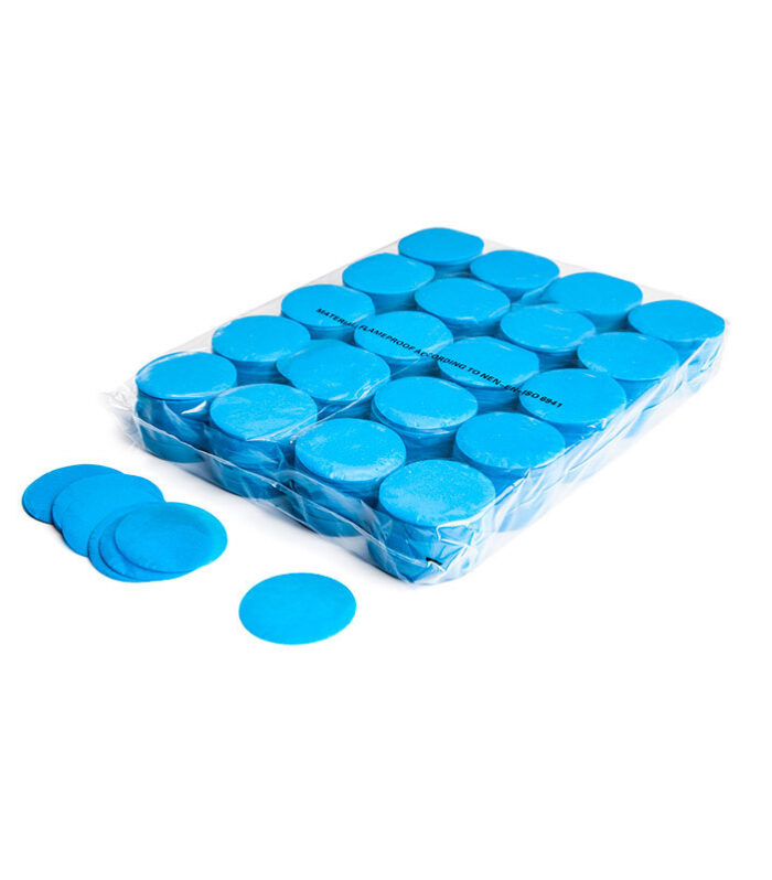 TCM FX - Lassú esésű Konfetti Kör Ø 55mm - Világoskék - 1 kg